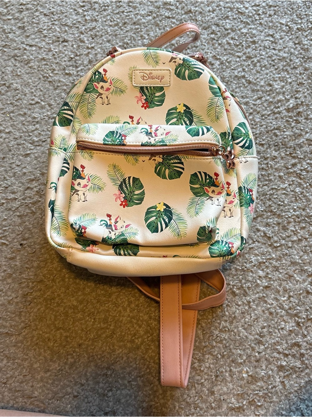 Disney Loungefly Moana Book Bag Back Pack Pua Hei Hei